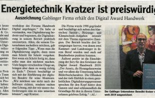 Digital Award Energietechnik Kratzer